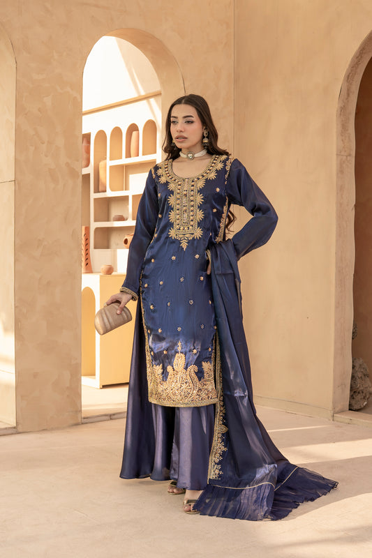 QL-PW2603-Premium Silk Readymade 3-Piece Suit