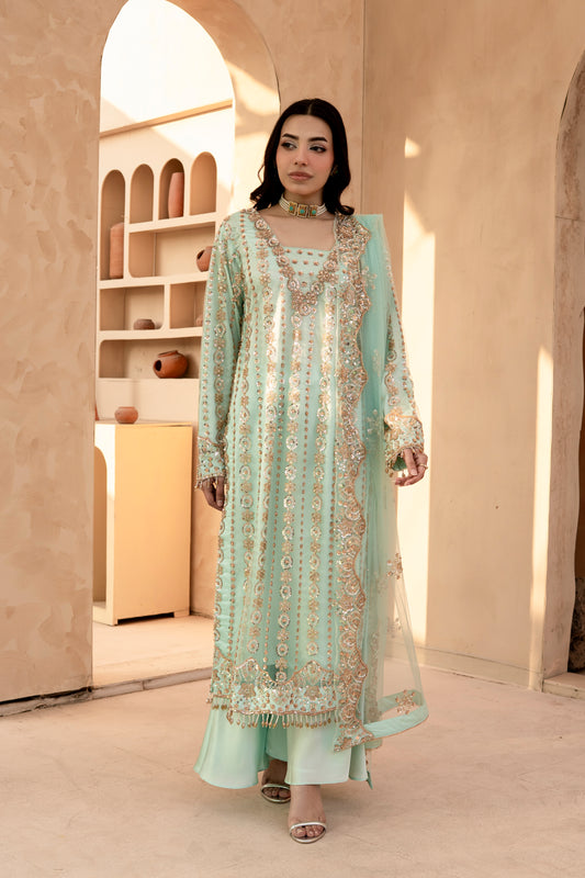 QL-PW2607-Premium Silk Readymade 3-Piece Suit