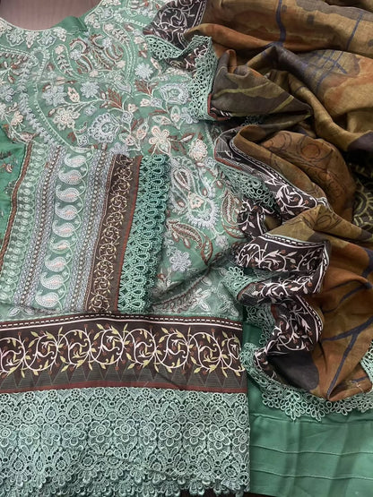 Noor Lawn 3-Piece Suit - Ready to Wear Elegance