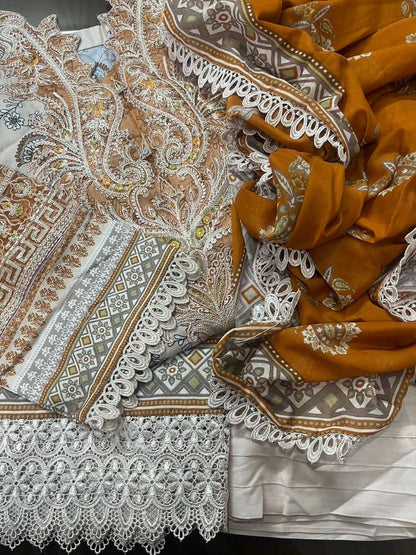 Sahar Lawn Suit - Elegant 3-Piece Ready to Wear Ensemble