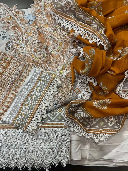 Sahar Lawn Suit - Elegant 3-Piece Ready to Wear Ensemble