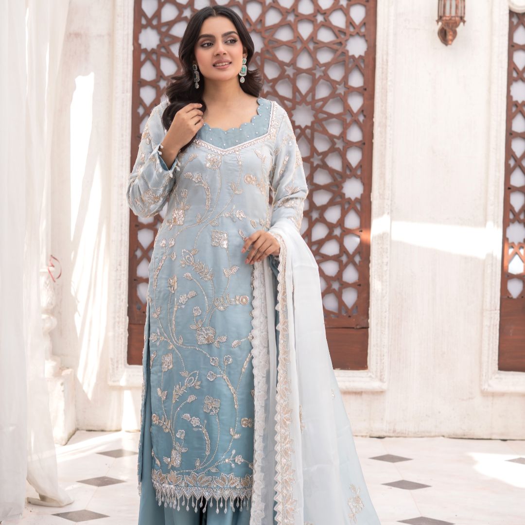 Zeenat: Silk Readymade 3-Piece