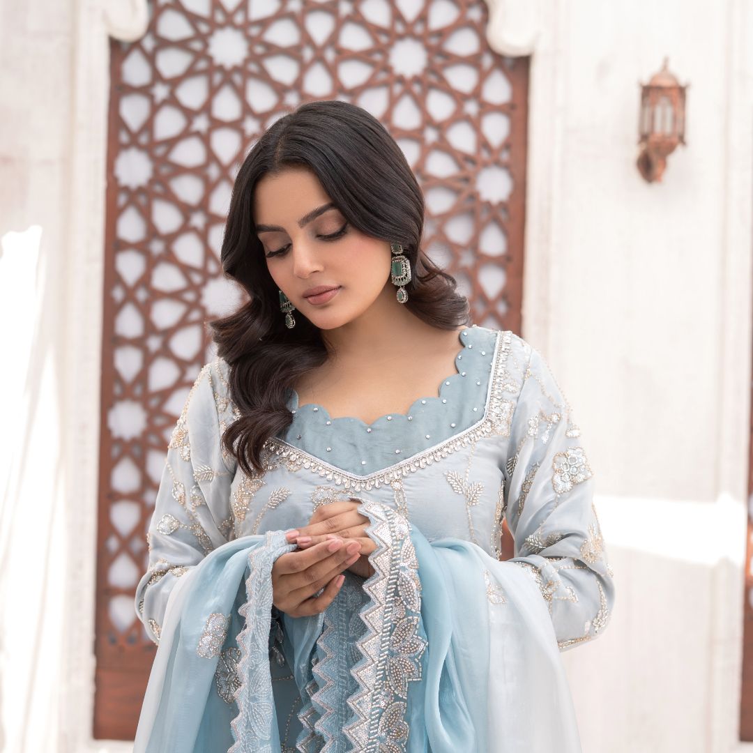 Zeenat: Silk Readymade 3-Piece