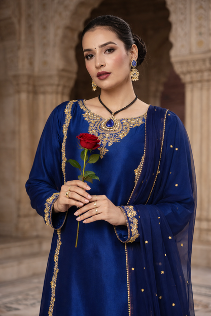 QL-PW26011-Premium Silk Readymade 3-Piece Suit