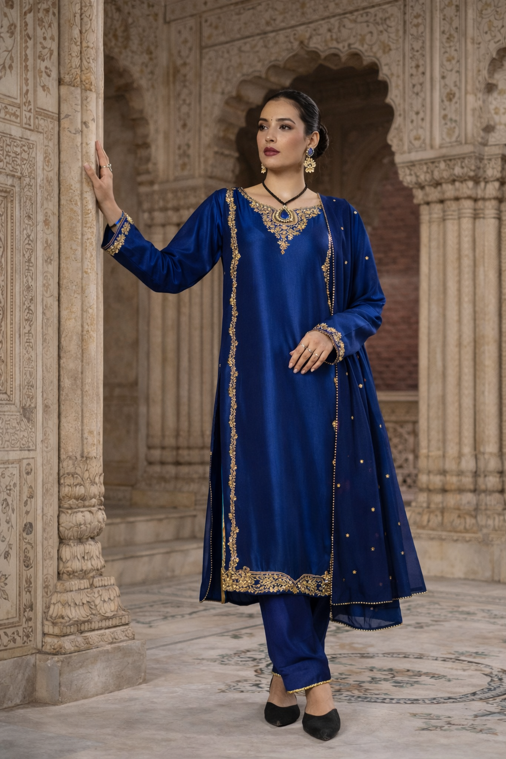 QL-PW26011-Premium Silk Readymade 3-Piece Suit