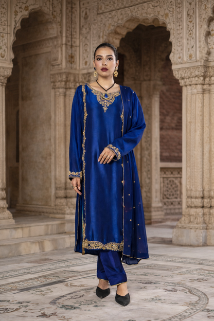 QL-PW26011-Premium Silk Readymade 3-Piece Suit