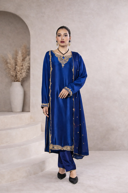 QL-PW26011-Premium Silk Readymade 3-Piece Suit