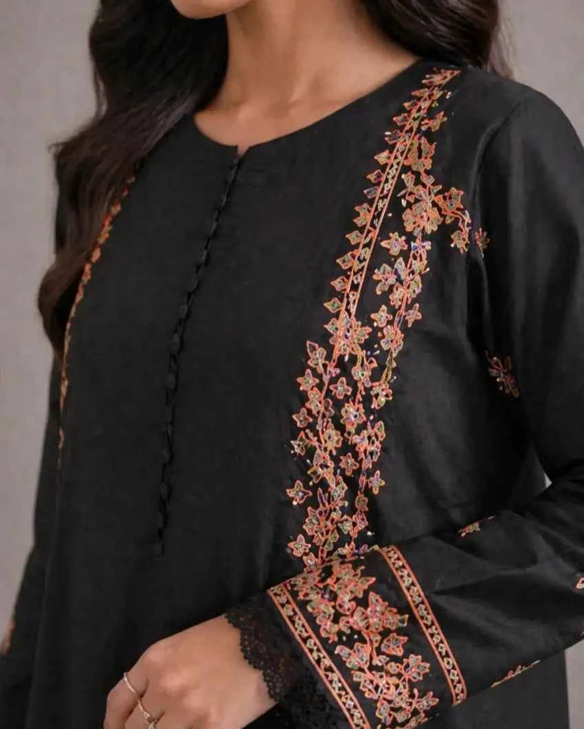 Rozana-Premium Viscous Readymade 3-Piece Suit - Queen Libas Pakistan