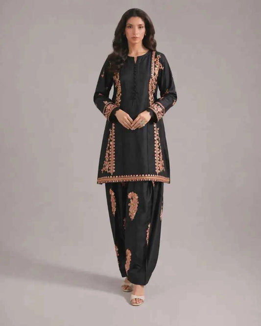 Rozana-Premium Viscous Readymade 3-Piece Suit - Queen Libas Pakistan