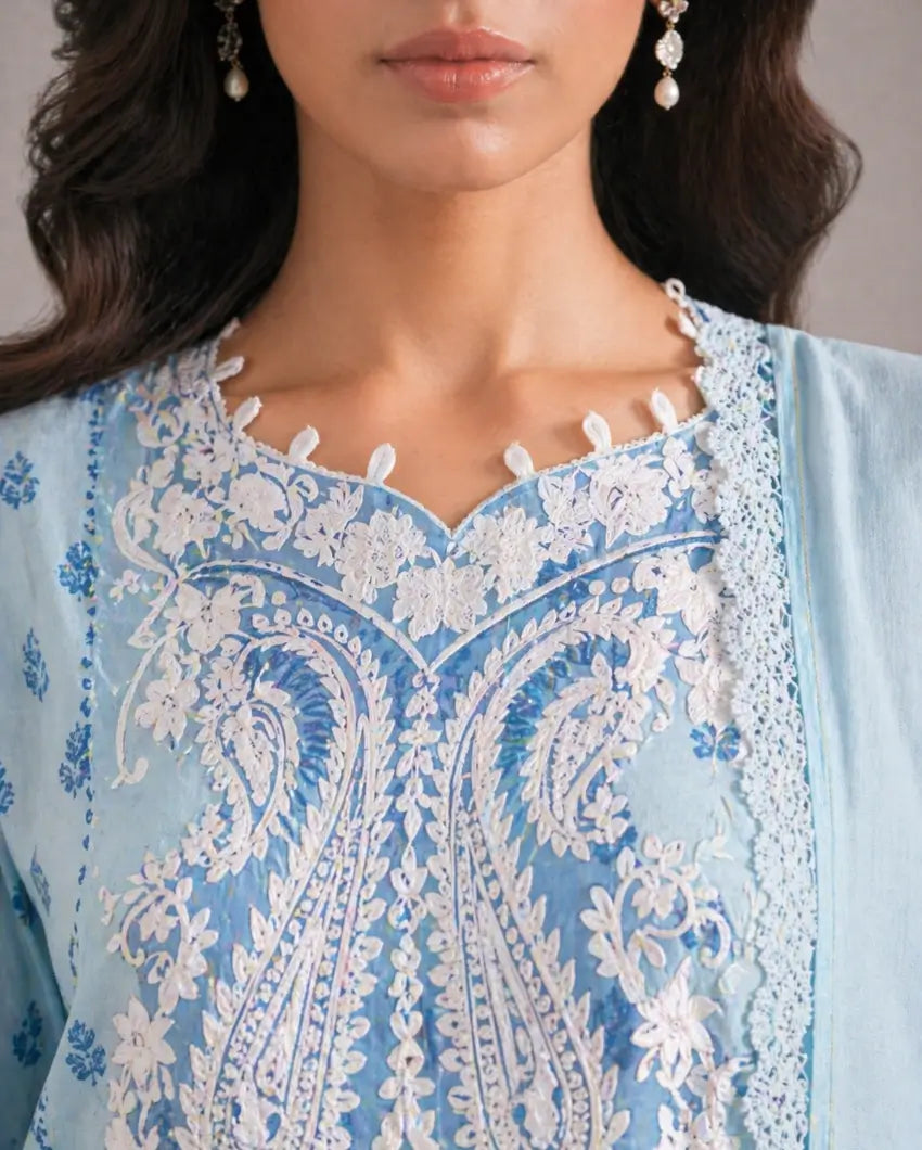 Zarmin- Lawn Ready to Wear 3-Piece Suit - Queen Libas Pakistan