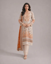 Sahar- Lawn Ready to Wear 3-Piece Suit - Queen Libas Pakistan