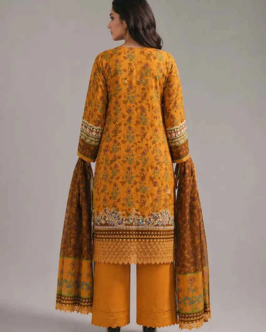 Pariza- Lawn Ready to Wear 3-Piece Suit - Queen Libas Pakistan