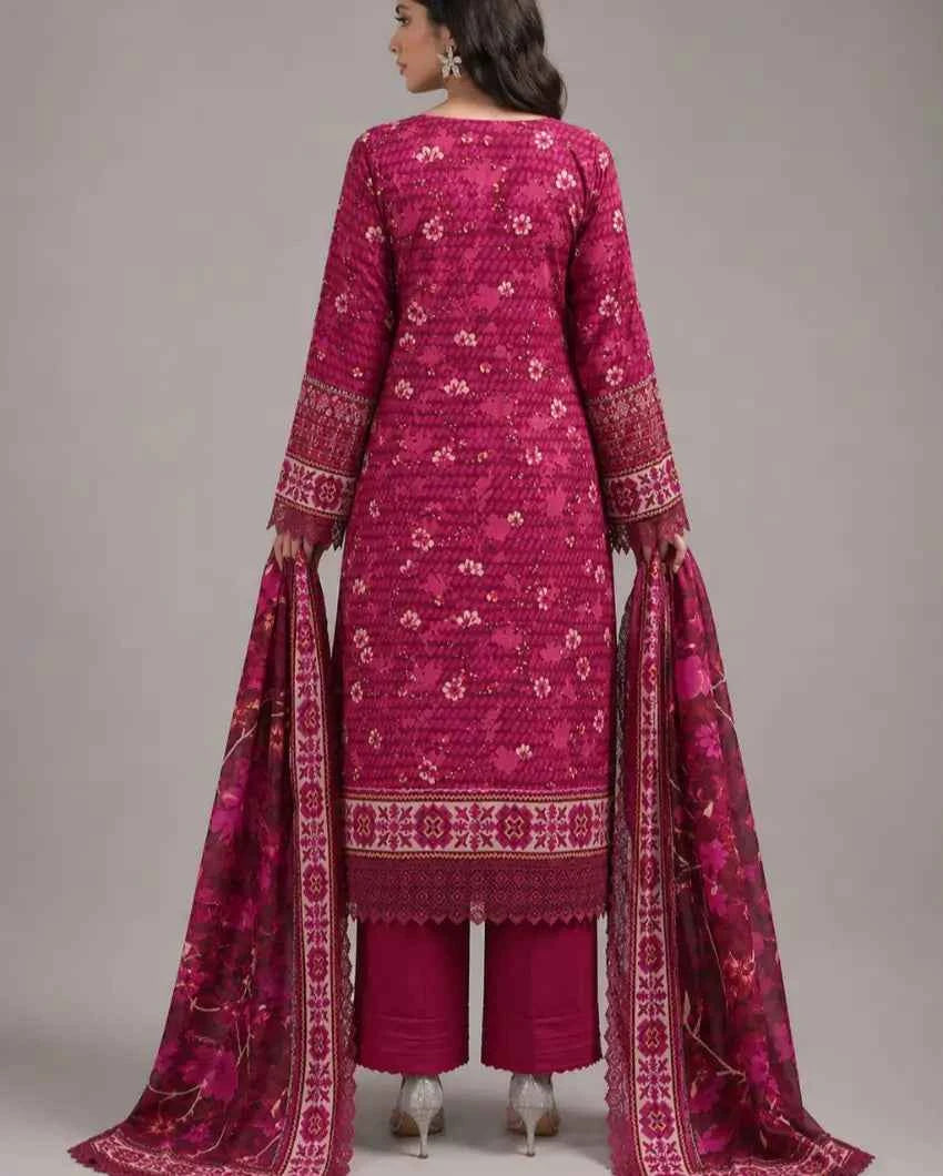 Haya - Lawn Ready to Wear 3-Piece Suit - Queen Libas Pakistan