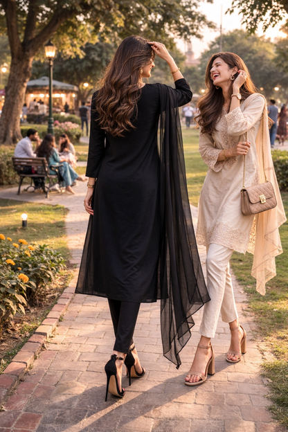 Adaa-Premium Dhanak Readymade 3-Piece Suit