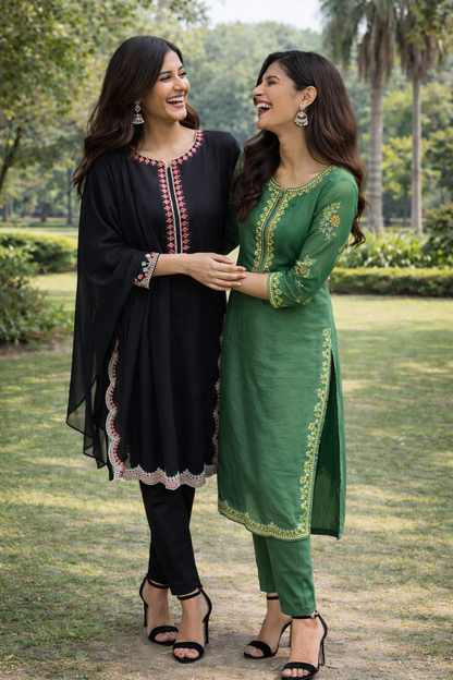 Adaa-Premium Dhanak Readymade 3-Piece Suit