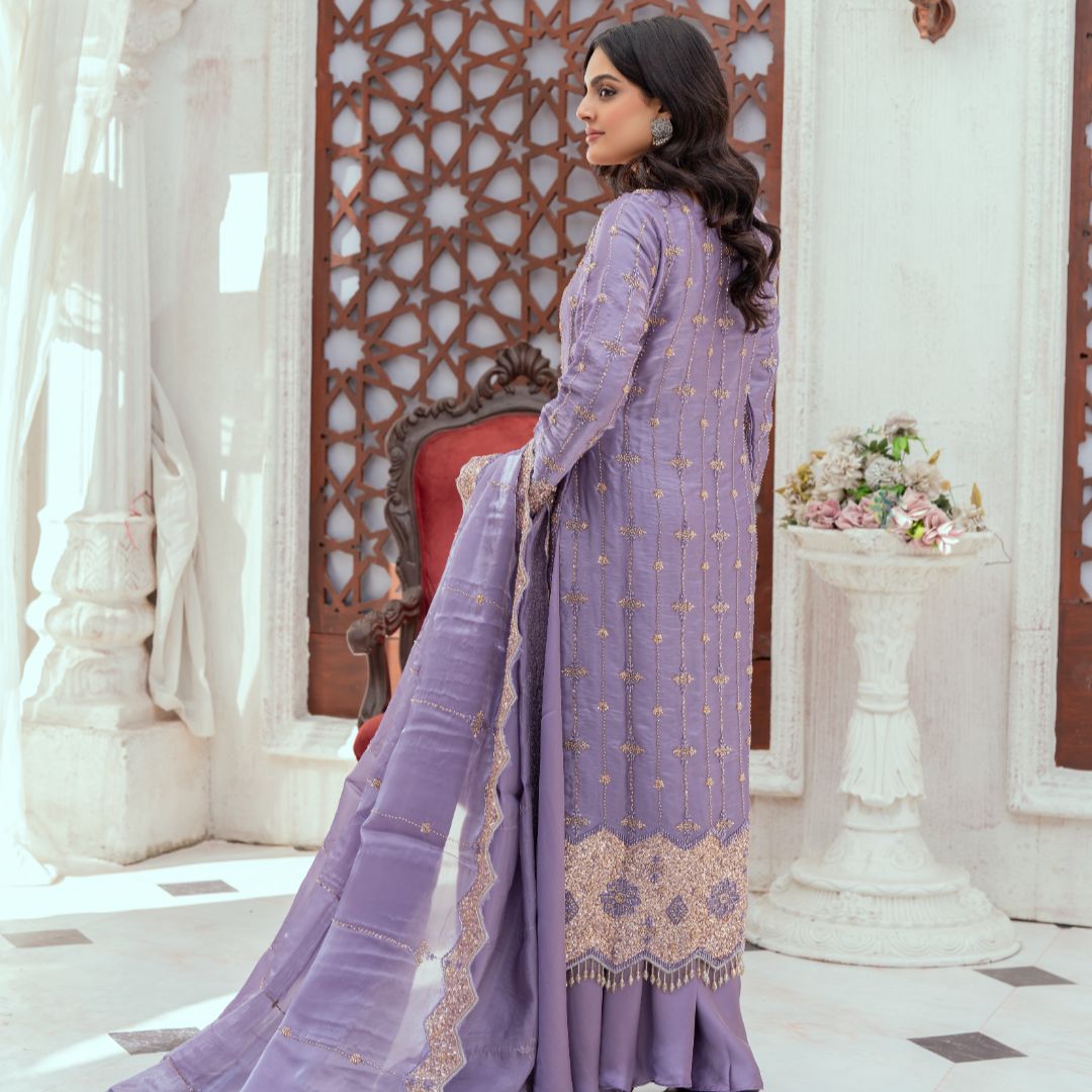 Marjan: Elegant Silk Readymade 3-Piece