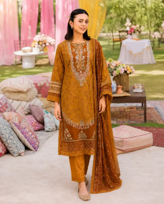 Pariza- Lawn Ready to Wear 3-Piece Suit - Queen Libas Pakistan