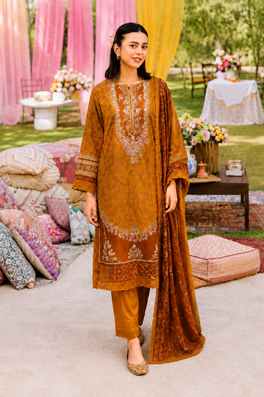 Pariza Lawn 3-Piece Suit - Ready to Wear Elegance