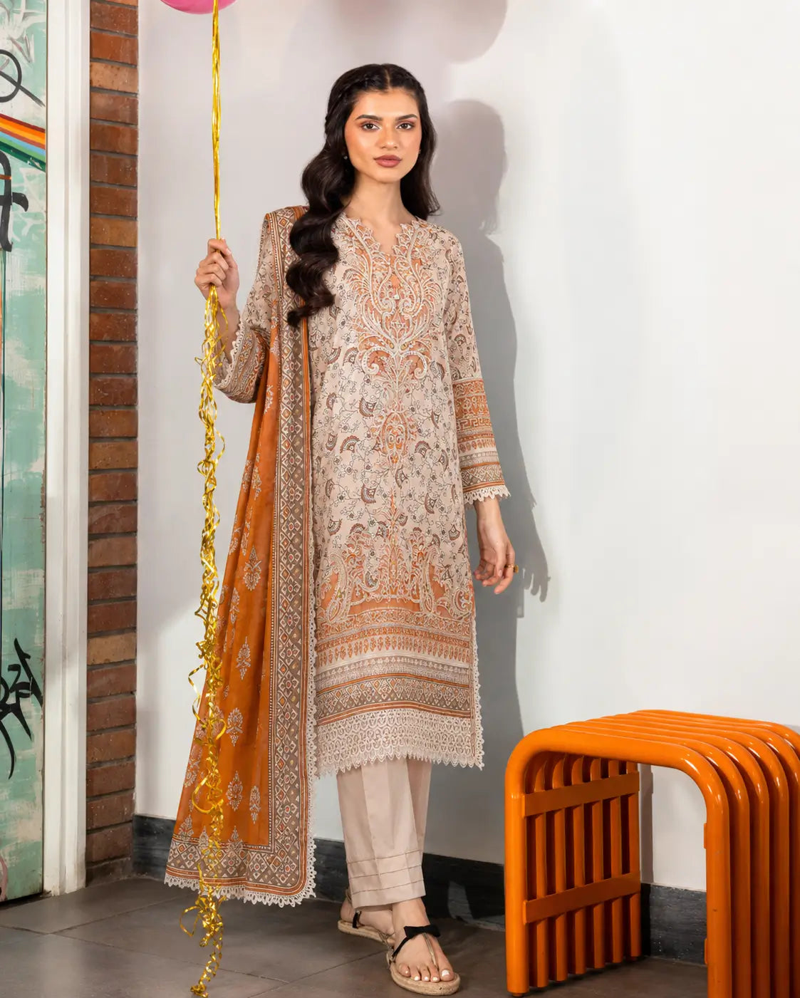 Sahar- Lawn Ready to Wear 3-Piece Suit - Queen Libas Pakistan